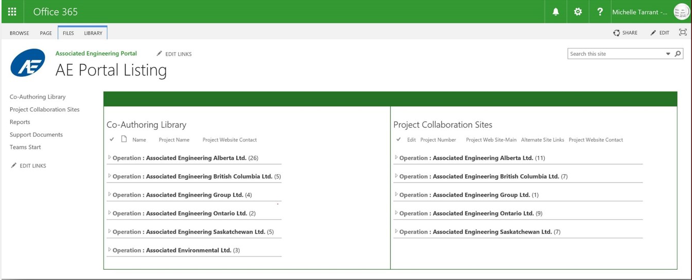 Associated Engineering Portal Listing