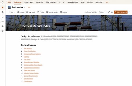 Engineering Manual Index